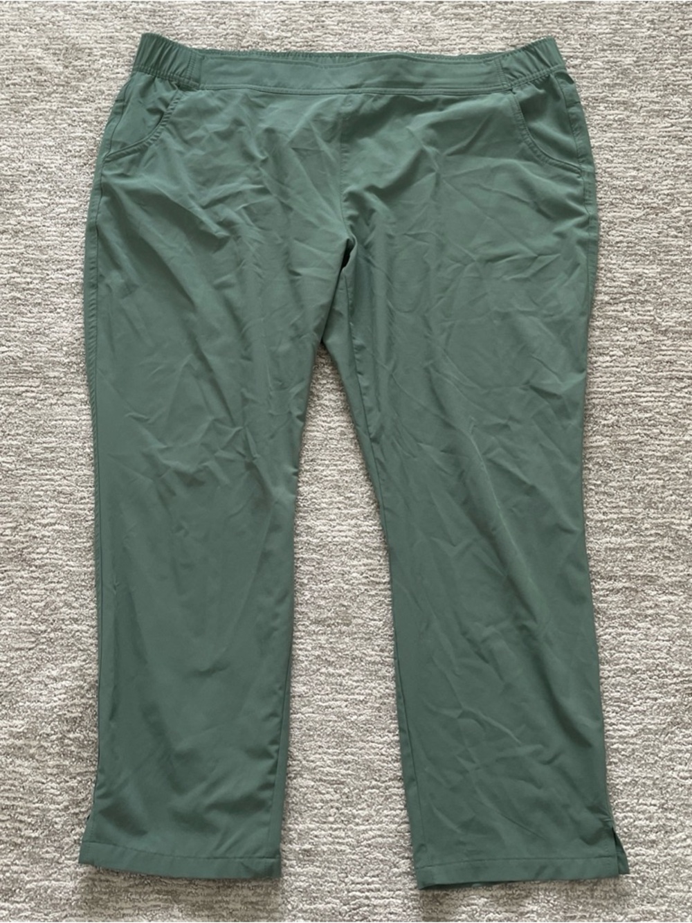 Eddie Bauer Women's Size XXL Green Ladies Traveler Pant Lightweight Stretch